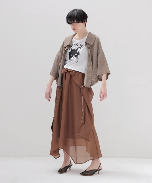 DRESSLAVE（ドレスレイブ） ブルゾン アウター viscorse linen twill
