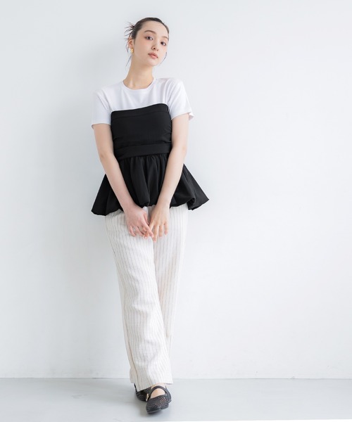 【大人気完売品】Australia /チューブトップ/ベアトップ/white/S 即納✴︎送料無料】ダブルリングホワイトチューブトップ/ベア