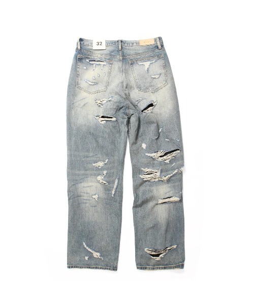 mnml ジーンズ 「mnml」ULTRA BAGGY DISTRESSED DENIM 「I