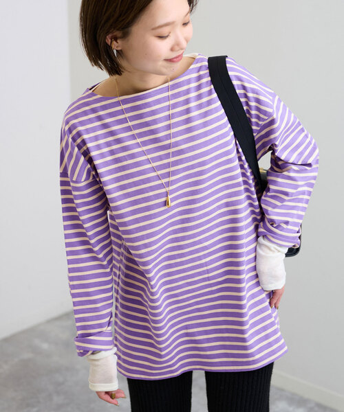 「SLOBE IENA」 長袖カットソー SMALL パープル レディース