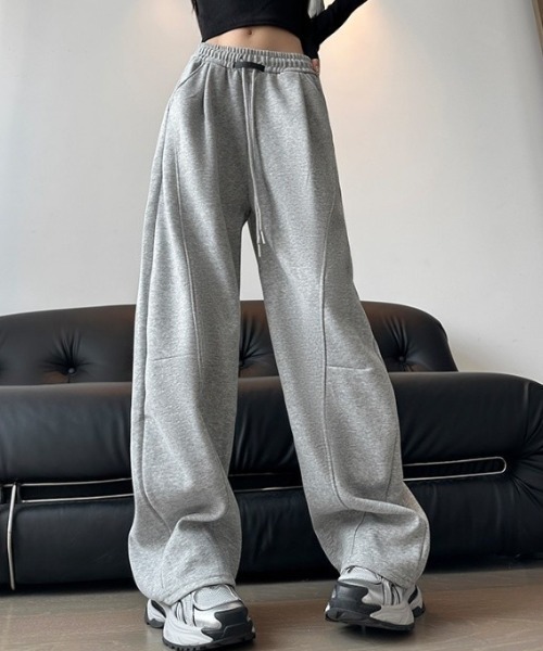 スウェットパンツ ジャージ ウエストタグデザインスウェットカーブ