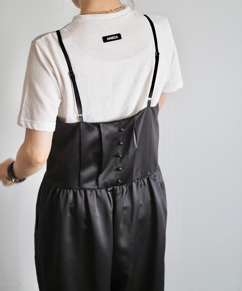 ENOF サテンキャミサロペット CE'E_SE'E(シーシー) / マットサテンキャミサロペット