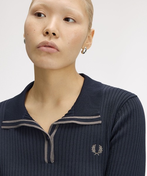 FRED PERRY（フレッドペリー） ポロシャツ ポロ Ribbed Knitted Polo