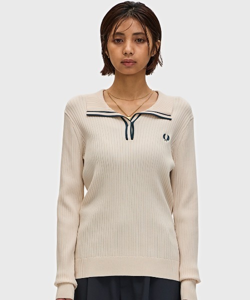 FRED PERRY（フレッドペリー） ポロシャツ ポロ Ribbed Knitted Polo