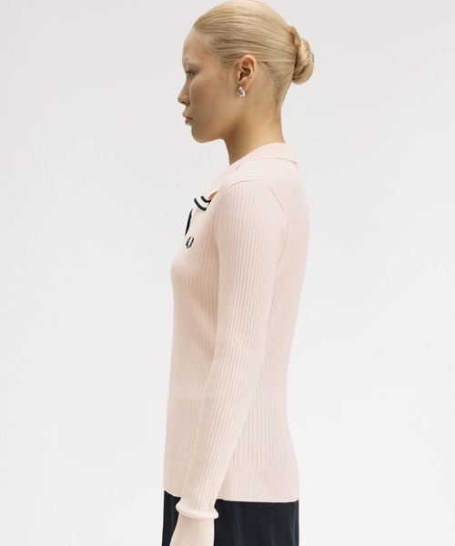 FRED PERRY（フレッドペリー） ポロシャツ ポロ Ribbed Knitted Polo
