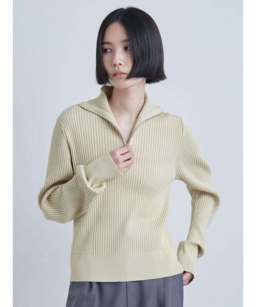 MIESROHE（ミースロエ） ニット セーター ウェーブスリーブハーフ