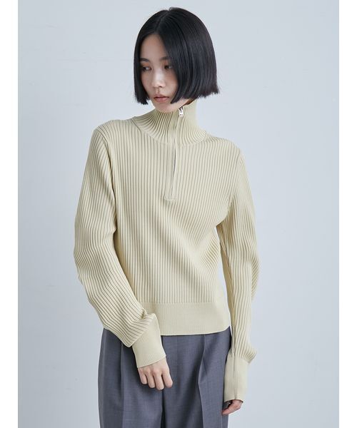 MIESROHE（ミースロエ） ニット セーター ウェーブスリーブハーフ