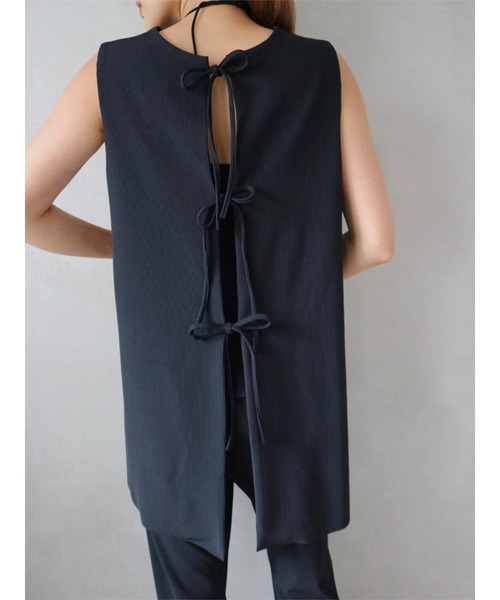 TRUNC Smooth Rib 2way Ribbon Tops レディース : ZOZOTOWN Yahoo!店