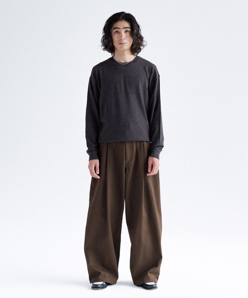SINSS セーター ニット High gauge crew neck knit / ハイゲージクルー