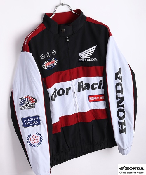 激レア！？新品　ビンテージホンダブルゾン　ジャケットHONDA 百花繚乱 ブルゾン アウター HONDA × レーシングブルゾン メンズ