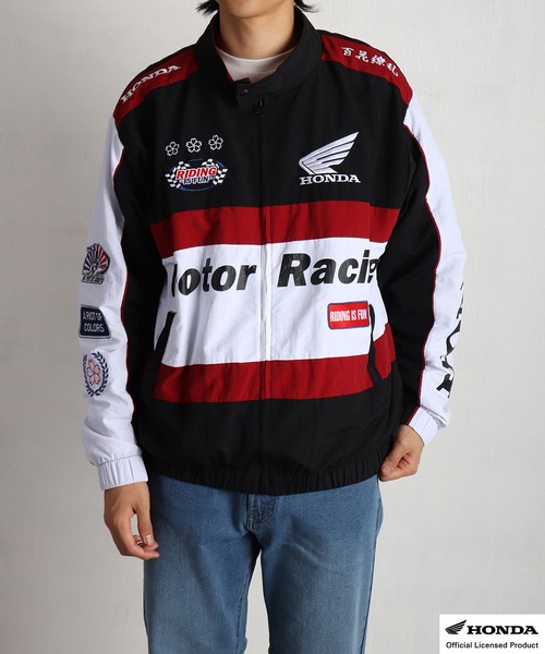 百花繚乱 ブルゾン アウター HONDA × レーシングブルゾン メンズ