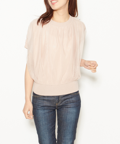 「TIARA」 半袖ニット FREE ホワイト レディース_画像4