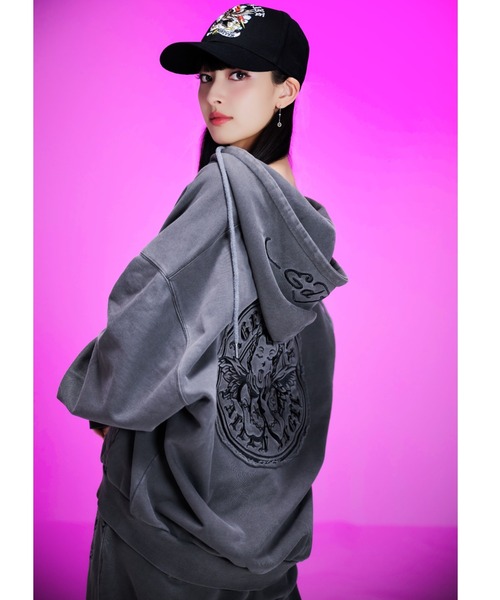 ロンガバーガー♪1997年製 A'gem 9（エージェムナイン） パーカー A'GEM/9 × .kom 「A'GEM/9/エー