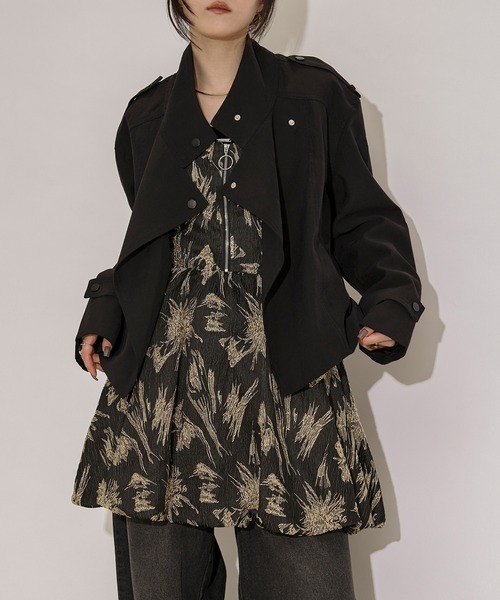 Ezick トレンチコート コート mulchway jacket トレンチショート