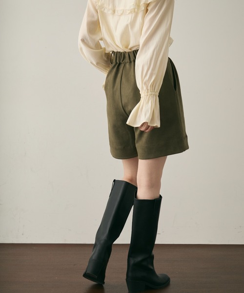 Trish（トリッシュ） パンツ スエードライクタックハーフパンツ