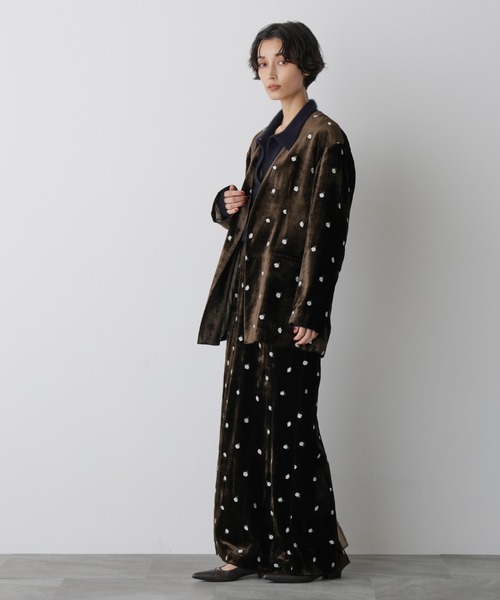 NANO universe（ナノ・ユニバース） スカート 「STEVELOUR」ベロア