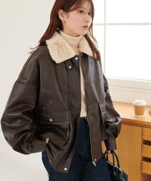 Discoat（ディスコート） ブルゾン アウター 「WEB限定」ティペット付