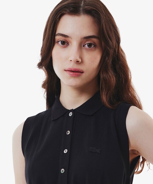 LACOSTE（ラコステ） ノースリーブワンピース 34 ブラック レディース