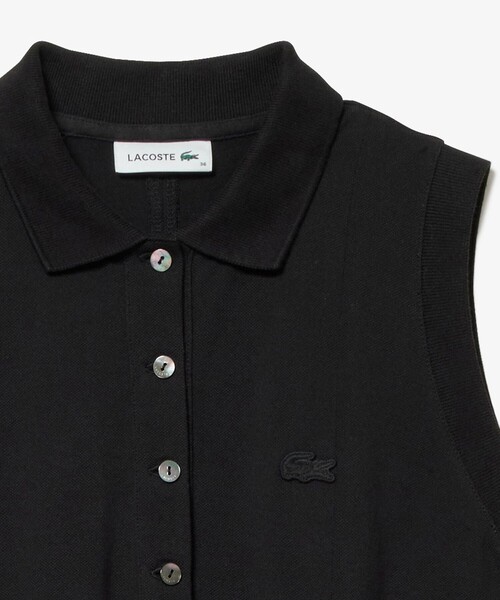 LACOSTE（ラコステ） ノースリーブワンピース 34 ブラック レディース