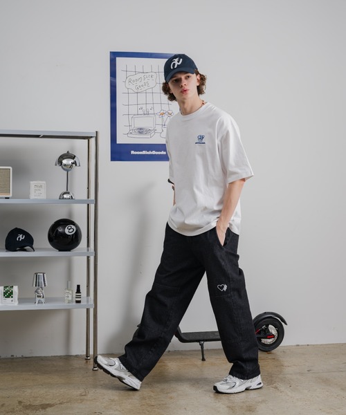 「kaoyorinakami」 半袖Tシャツ LARGE ブラック メンズ_画像8