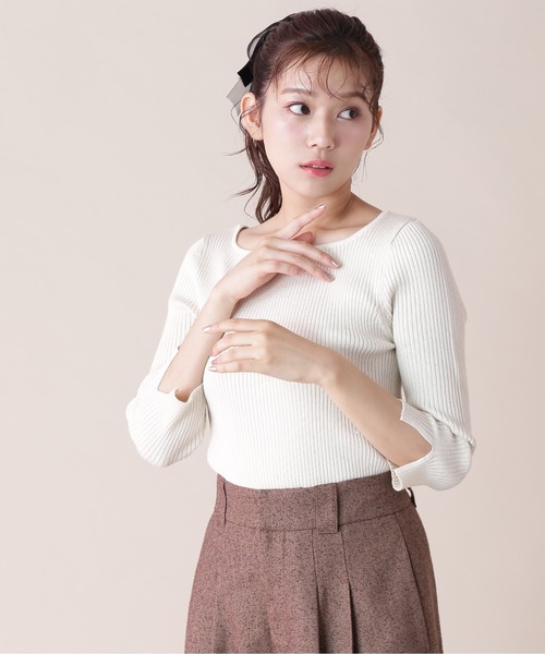 「JILL by JILL STUART」 長袖ニット FREE ピンク レディース_画像8