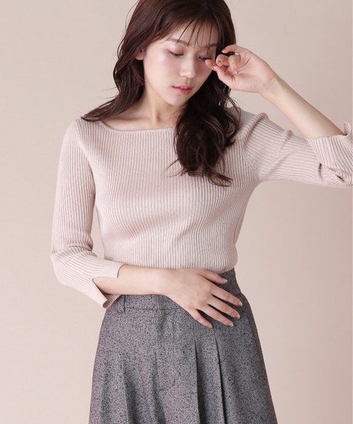「JILL by JILL STUART」 長袖ニット FREE ピンク レディース_画像9
