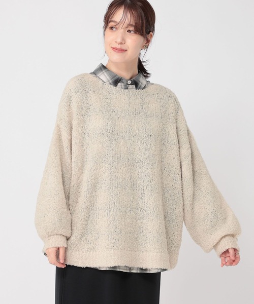 JEANASIS シャギーブークレチュニックニット 楽天市場】【SALE／23%OFF】シャギーブークレTNPO JEANASIS ジーナシス