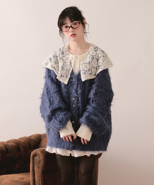 新品 IMVAL QOOZA カーディガン Shaggy Cardigan IMVAL / Shaggy Cardigan - QOOZA