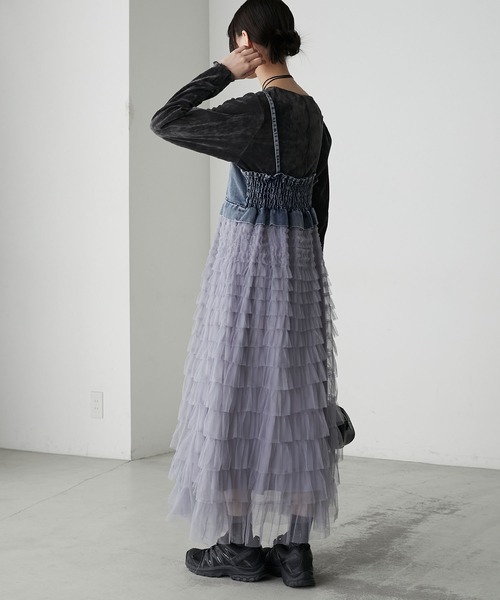 「forksy.」 キャミソールワンピース FREE ブルー レディース_画像5