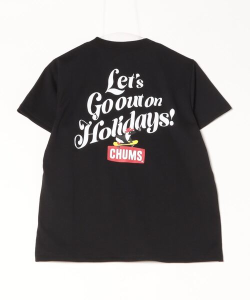 「CHUMS」 半袖Tシャツ L グレー レディース_画像2