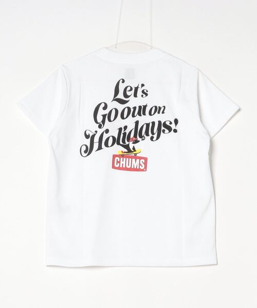 「CHUMS」 半袖Tシャツ L グレー レディース_画像4