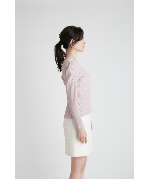 「CELFORD」 長袖ニット 36 ベージュ レディース_画像6