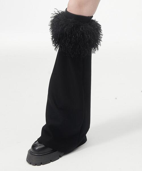 WEGO（ウィゴー） レッグウォーマー WEGO/フェザーファー付きレッグ