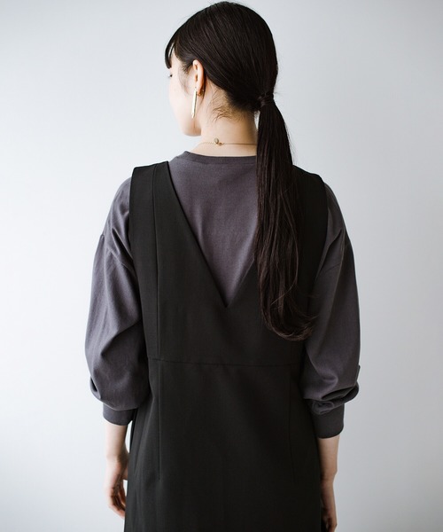 「haco!」 サロペットスカート X-LARGE ブラック レディース_画像5