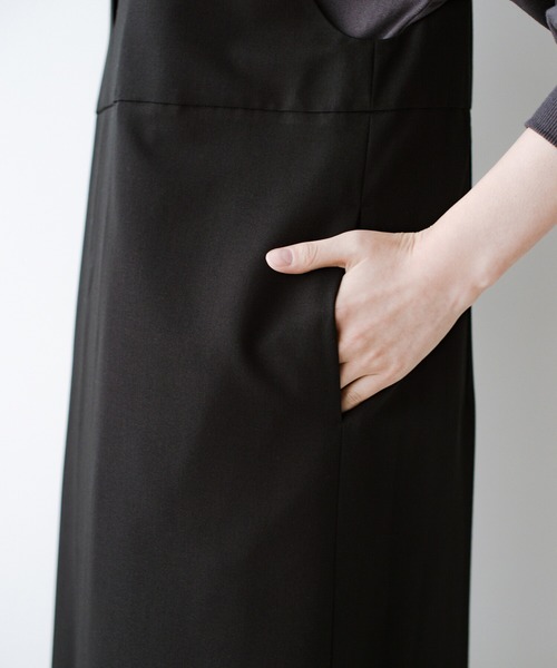 「haco!」 サロペットスカート X-LARGE ブラック レディース_画像6