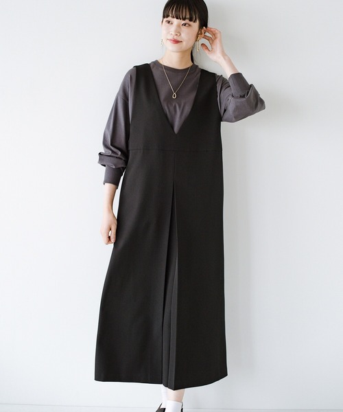 「haco!」 サロペットスカート X-LARGE ブラック レディース_画像7