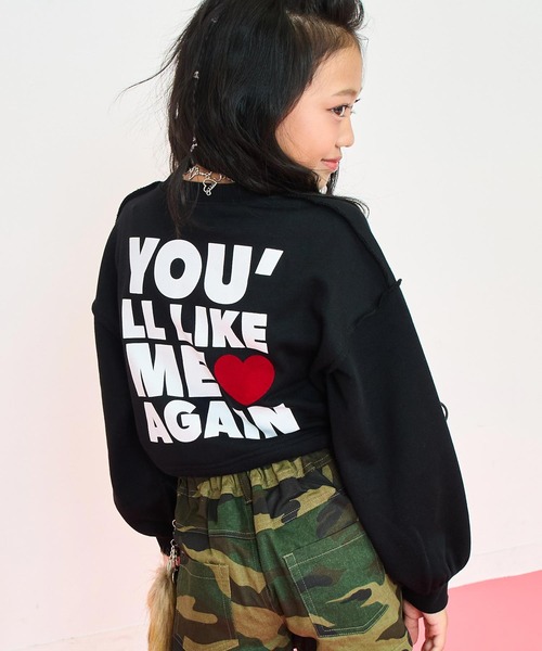 ANAP kids（アナップキッズ） トレーナー ANAPロゴ ハートポイント