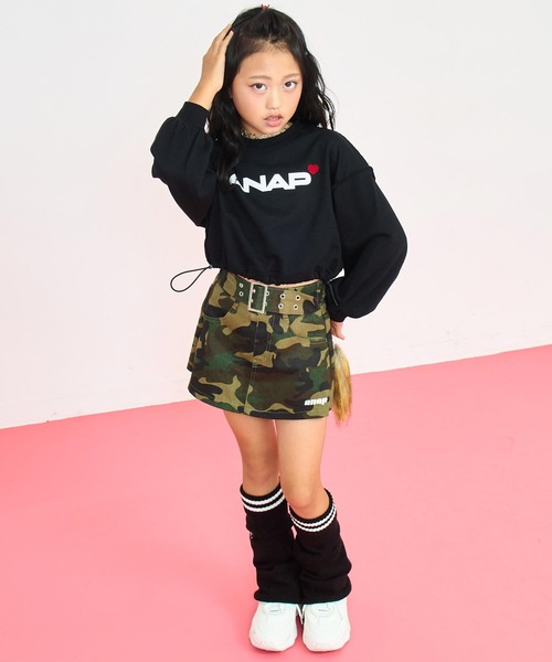 ANAP kids（アナップキッズ） トレーナー ANAPロゴ ハートポイント 