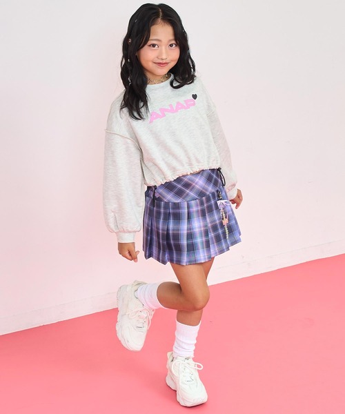 ANAP kids（アナップキッズ） トレーナー ANAPロゴ ハートポイント 