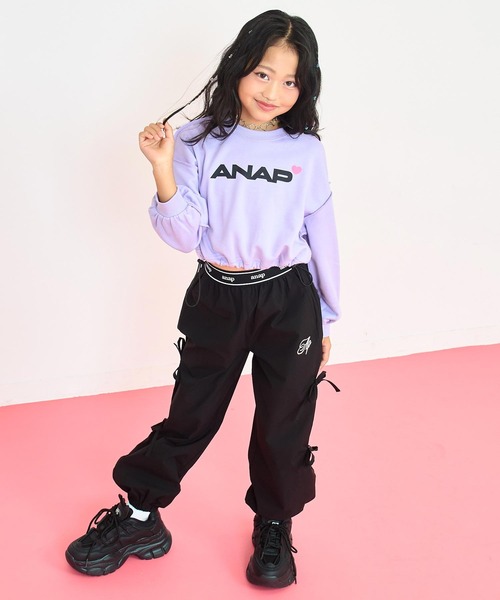 ANAP kids（アナップキッズ） トレーナー ANAPロゴ ハートポイント