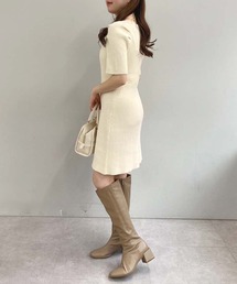 「one after another NICE CLAUP」 キャミソールワンピース FREE アイボリー レディースの画像6