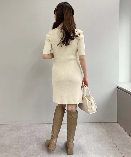 「one after another NICE CLAUP」 キャミソールワンピース FREE アイボリー レディース_画像7