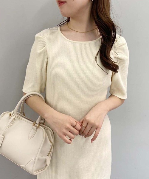 「one after another NICE CLAUP」 キャミソールワンピース FREE アイボリー レディース_画像8