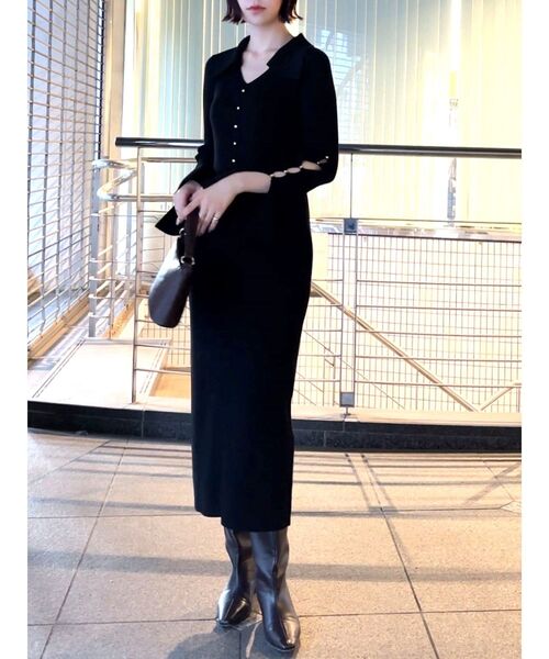 LAGUNAMOON（ラグナムーン） ワンピース ビックカラーメタルボタン