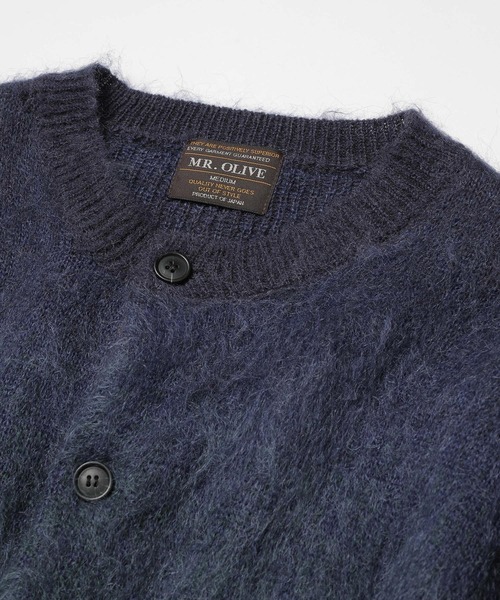 セーター ニット 「MR.OLIVE」GRADATION MOHAIR KNIT /6-BUTTON CARDIGAN メンズの画像