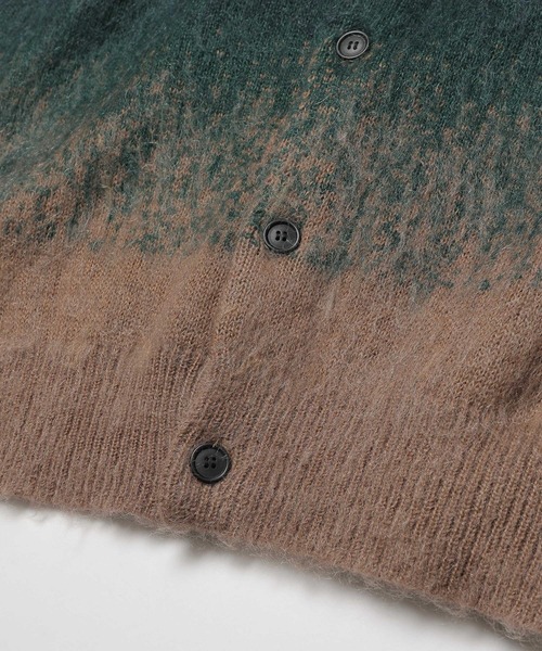 セーター ニット 「MR.OLIVE」GRADATION MOHAIR KNIT /6-BUTTON CARDIGAN メンズの画像