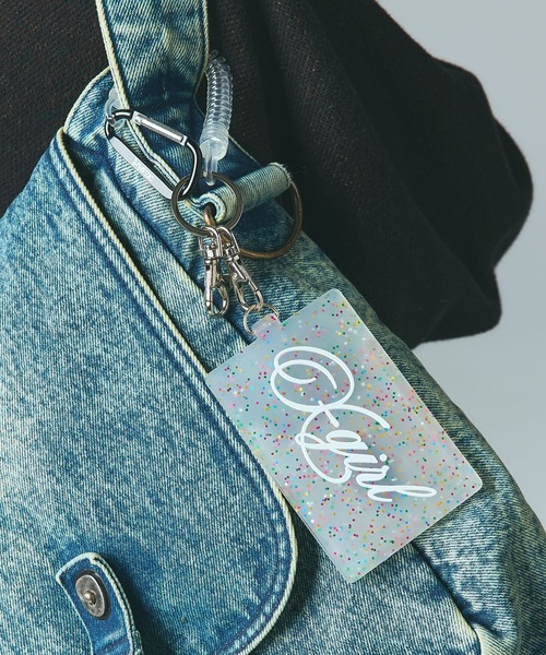 X-girl（エックスガール） パスケース SCRIPT LOGO RUBBER PASS CASE