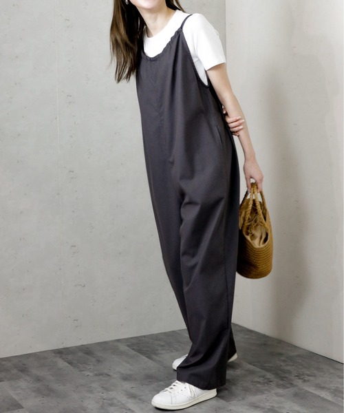 「Per sist ence」 オーバーオール FREE ダークグレー レディース_画像4