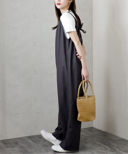 「Per sist ence」 オーバーオール FREE ダークグレー レディース_画像5