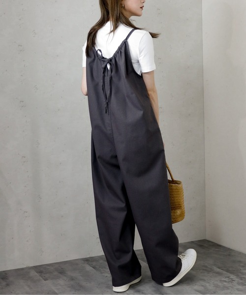 「Per sist ence」 オーバーオール FREE ダークグレー レディース_画像7